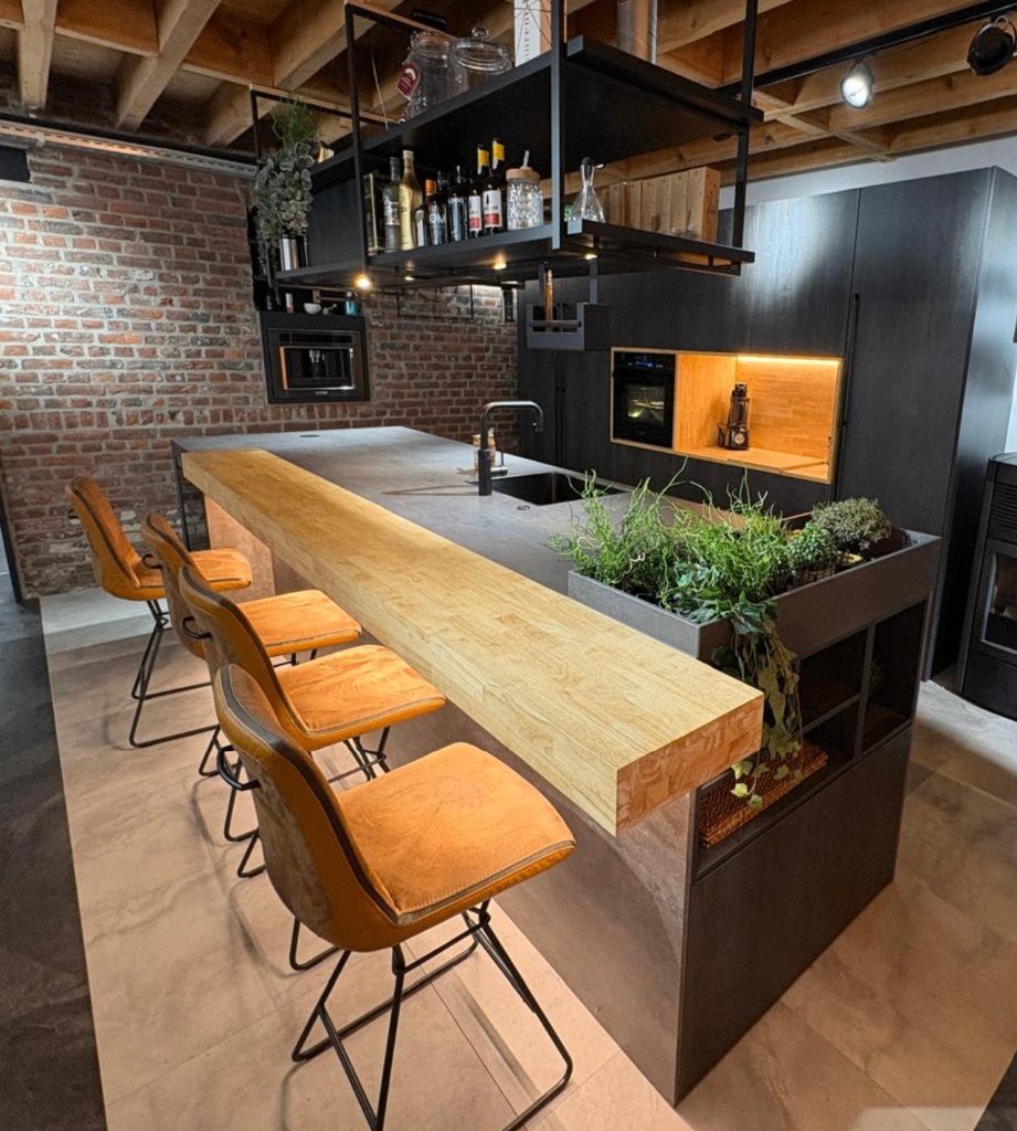Keuken showroom-model (3), Huis en Inrichting, Ophalen, Zwart, Nieuw, Enkelwandige keuken