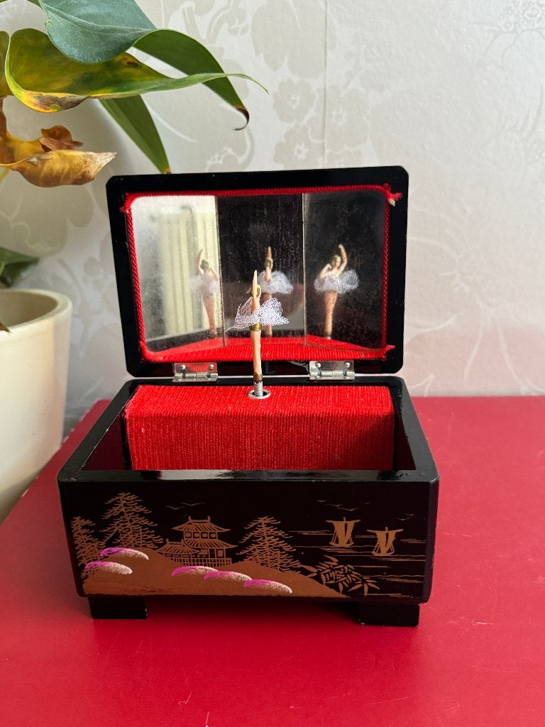 Boîte à bijoux avec ballerine dansante et musique (1950), Enlèvement ou Envoi