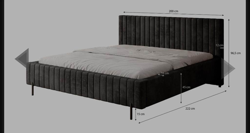 Velvetbed met matras, Tuin en Terras, Ophalen