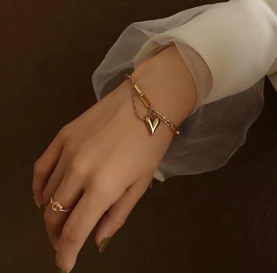 NIEUWE stainless st. GOLD plated armbanden – OVERSTOCK SALE, Verzenden, Nieuw, Goud, Goud