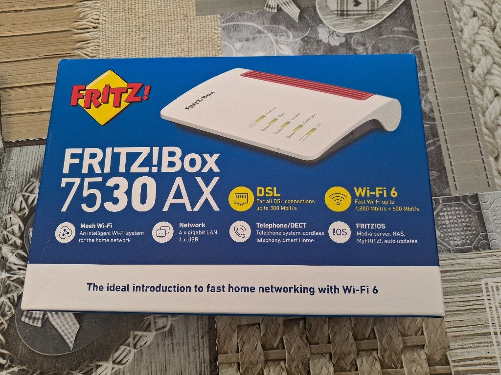 Modem Routeur FRITZ!Box 7530 AX (Wi-Fi 6 / VDSL), Ophalen, Zo goed als nieuw, Router, AVM FRITZ!Box