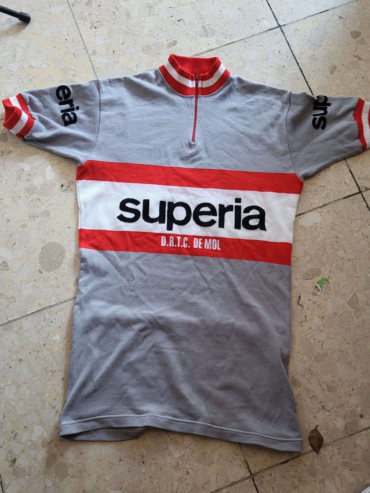 Superia koerstrui wielertrui shirt retro vintage wollen, Fietsen en Brommers, Ophalen, Gebruikt, Heren, L