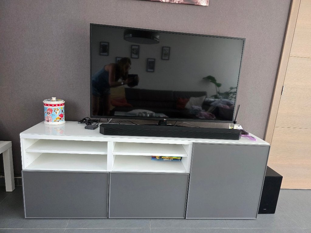 Tv kast Ikea Besta 180cm, Huis en Inrichting, Kasten |Televisiemeubels, Ophalen, 150 tot 200 cm, Zo goed als nieuw, Minder dan 100 cm