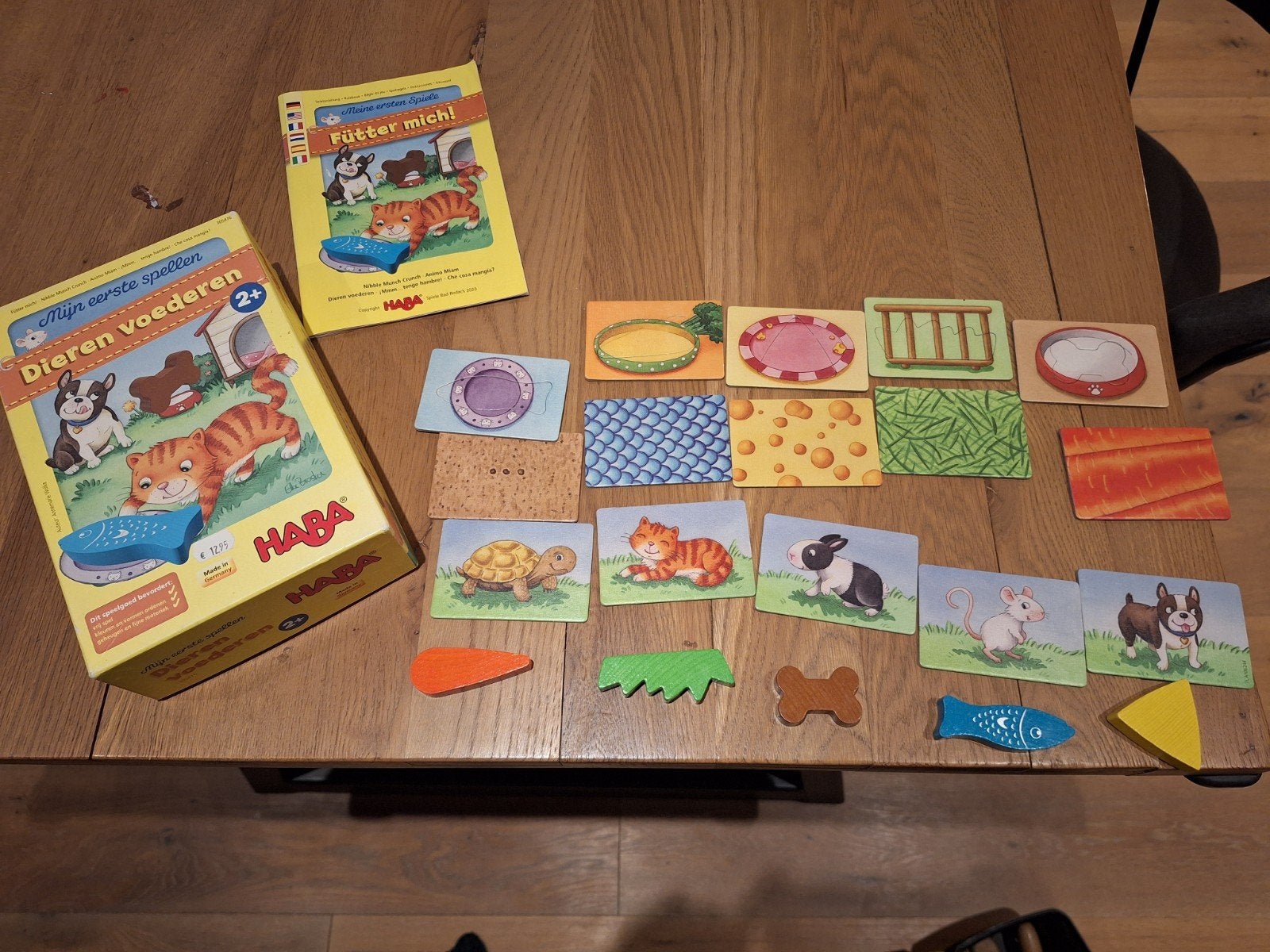 Mijn eerste spel - Haba - dieren voederen, Ophalen, Zo goed als nieuw, Ontdekken