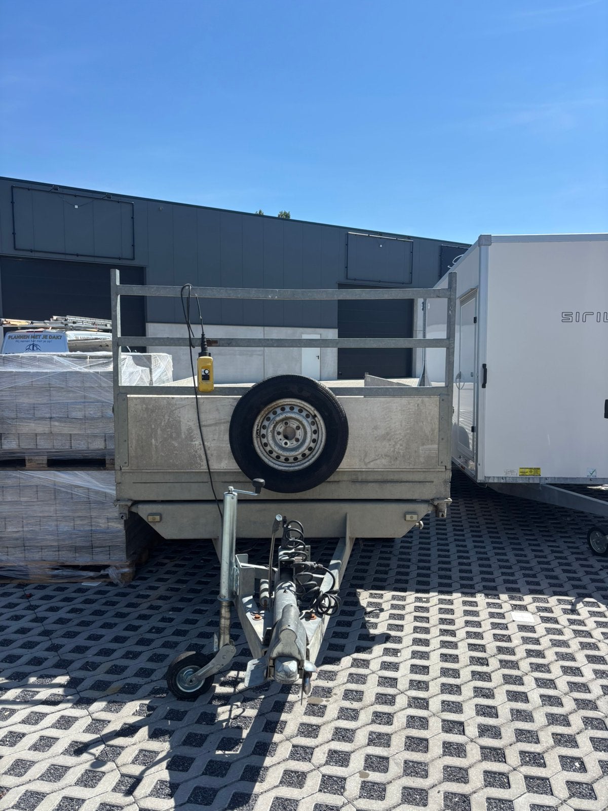 Aanhangwagen 3500 kg kipper elektronisch 3 kanten, Auto diversen, Aanhangers en Bagagewagens, Ophalen, Gebruikt