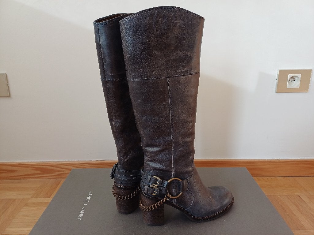 Janet & Janet Bottes pour femmes - Taille 36 ½ - Nouveau, Neuf, Gris, Enlèvement ou Envoi, Janet & Janet