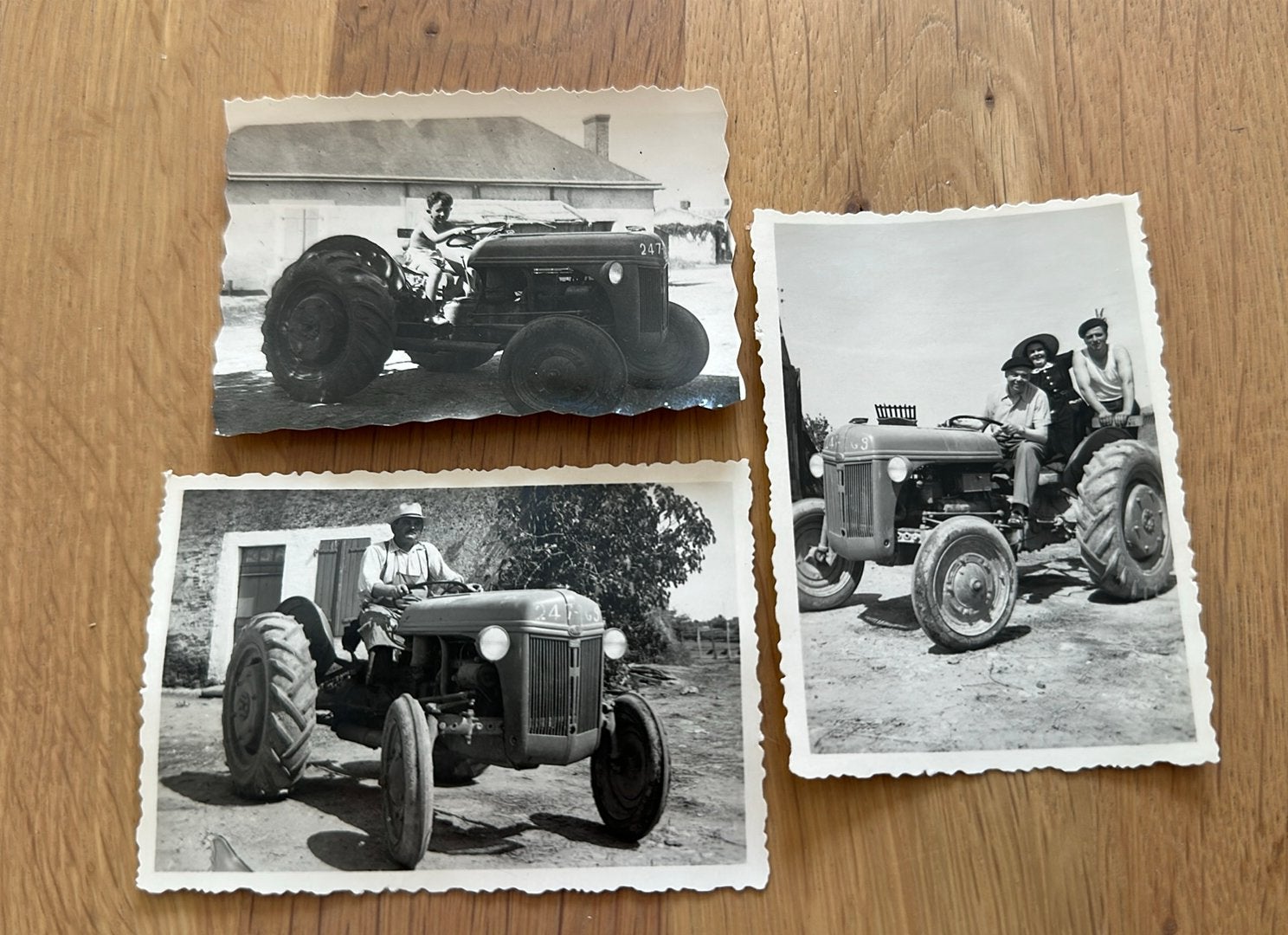 3 Photos anciennes Tracteurs, Enlèvement ou Envoi, Photo, Utilisé, 1940 à 1960