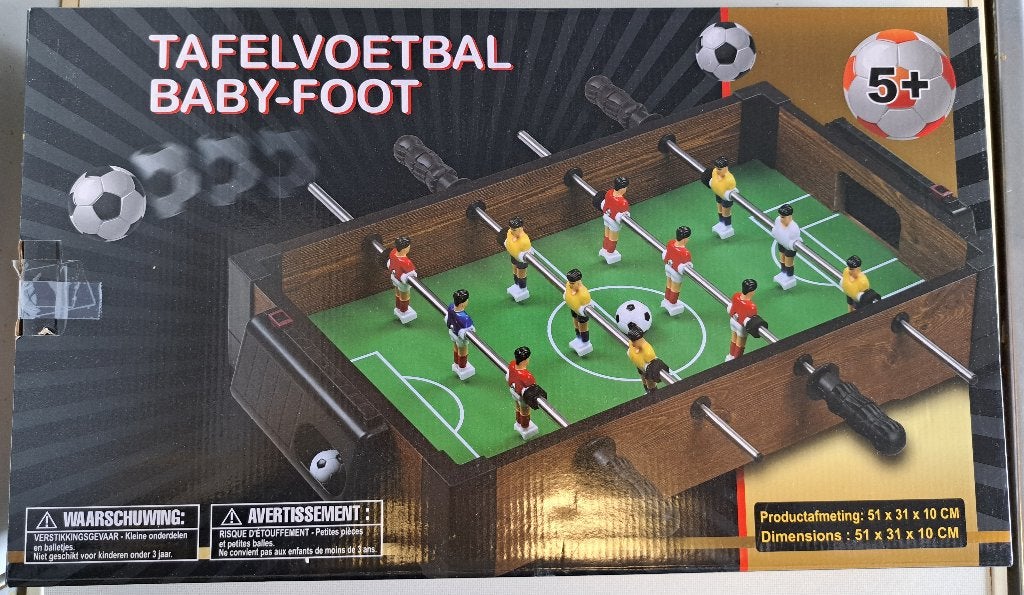 Baby-foot, baby-foot, 5 ans et plus, Enlèvement