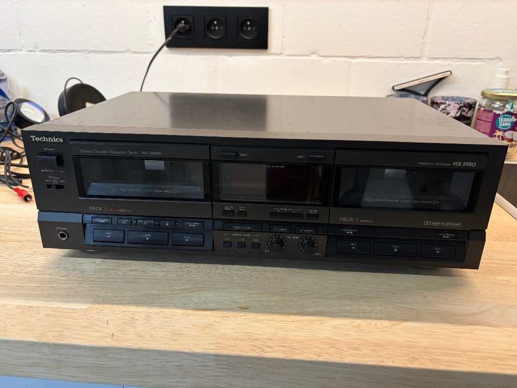 Technics RS-TR355 Dubbele Cassettespeler, Audio, Tv en Foto, Ophalen, Dubbel, Overige merken, Auto-reverse