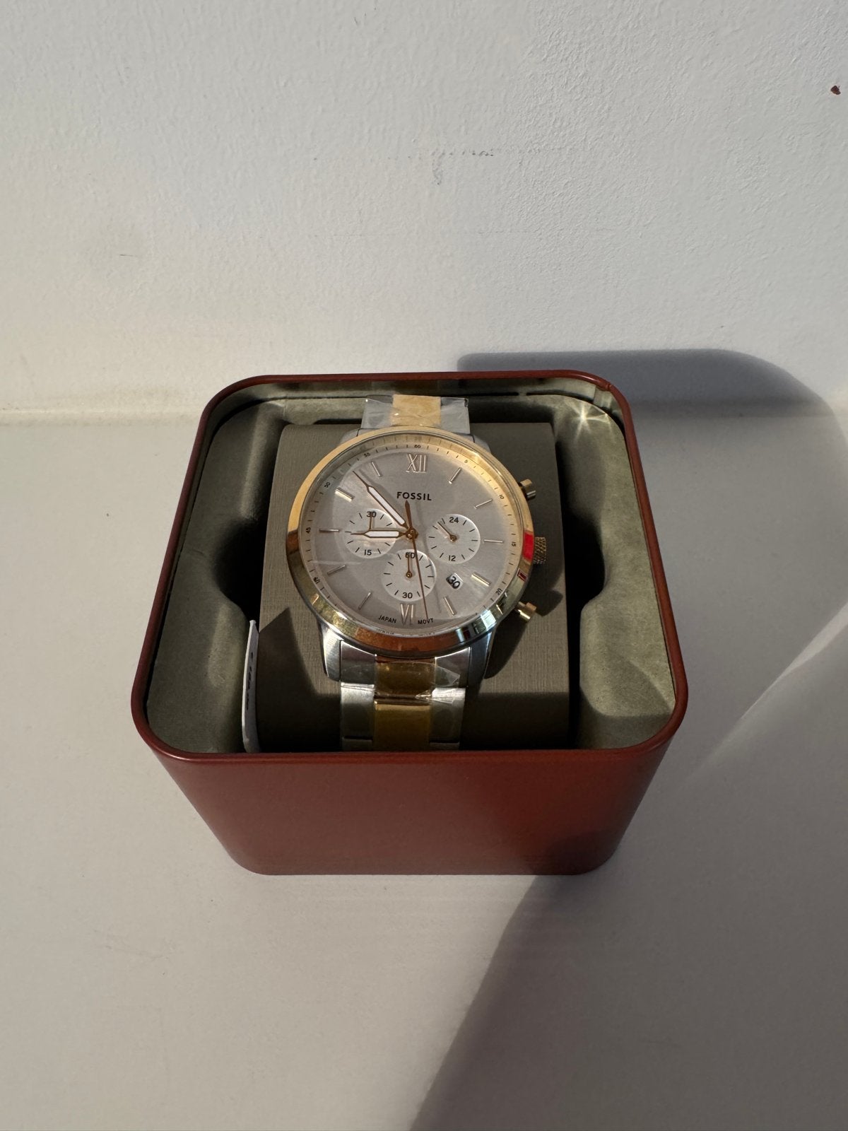 Nieuwe Fossil Chronograaf FS6112 Goud/Zilver Ongebruikt+doos, Bijoux, Sacs & Beauté, Montres | Hommes, Autres marques, Acier, Acier