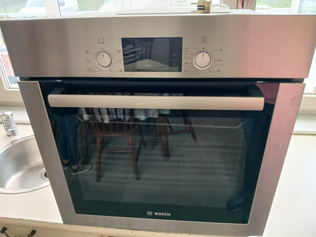 Bosch oven, Ophalen, Zo goed als nieuw, Grijs, Bosch