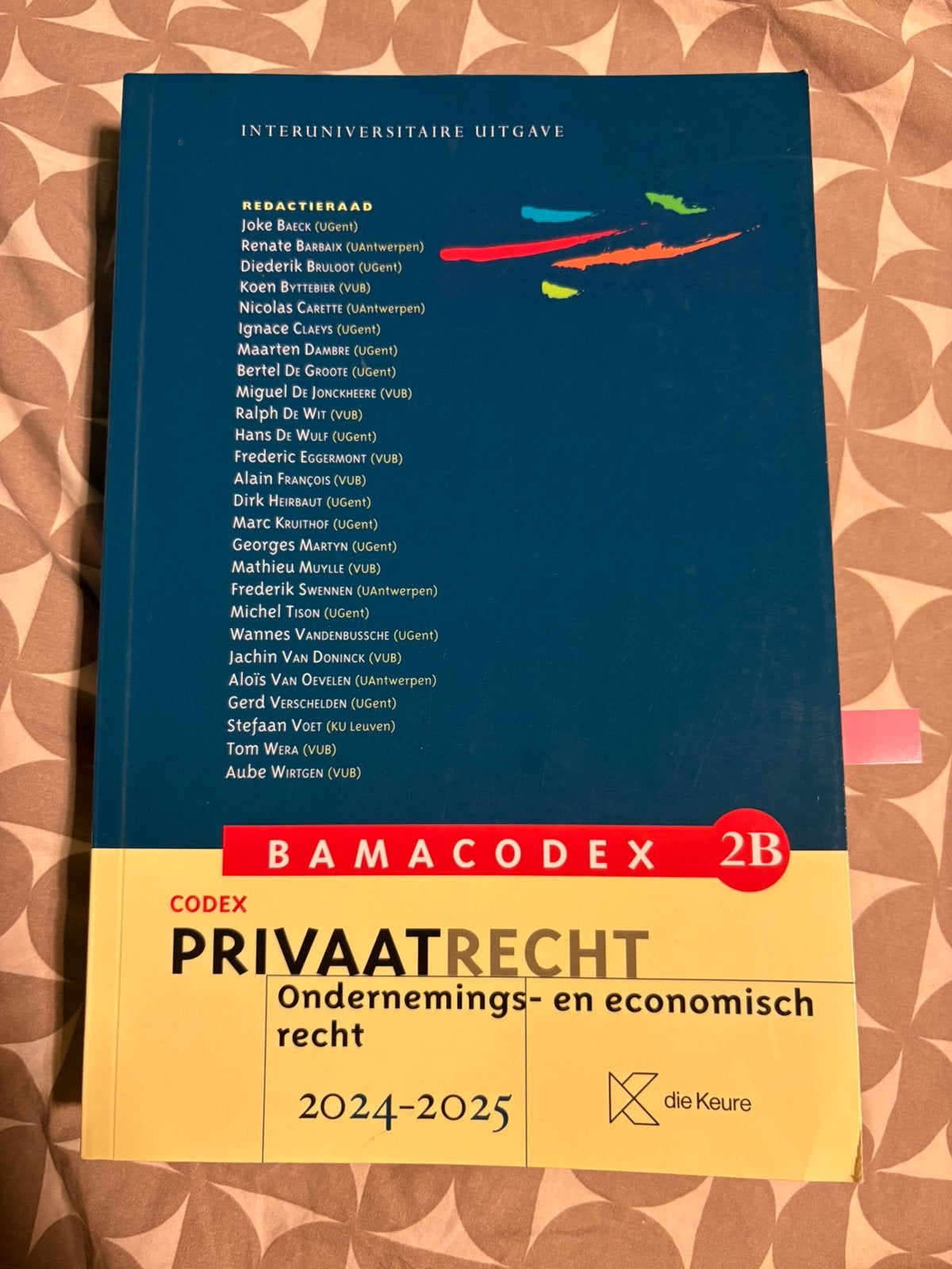 Bama Codex Privaatrecht Ondernemings-en economisch recht, Boeken, Ophalen, Zo goed als nieuw