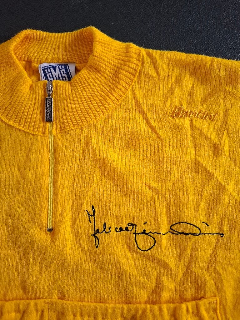 koerstrui wielertrui Santini Gimondi retro Tour de France, Ophalen of Verzenden, Zo goed als nieuw, Kleding