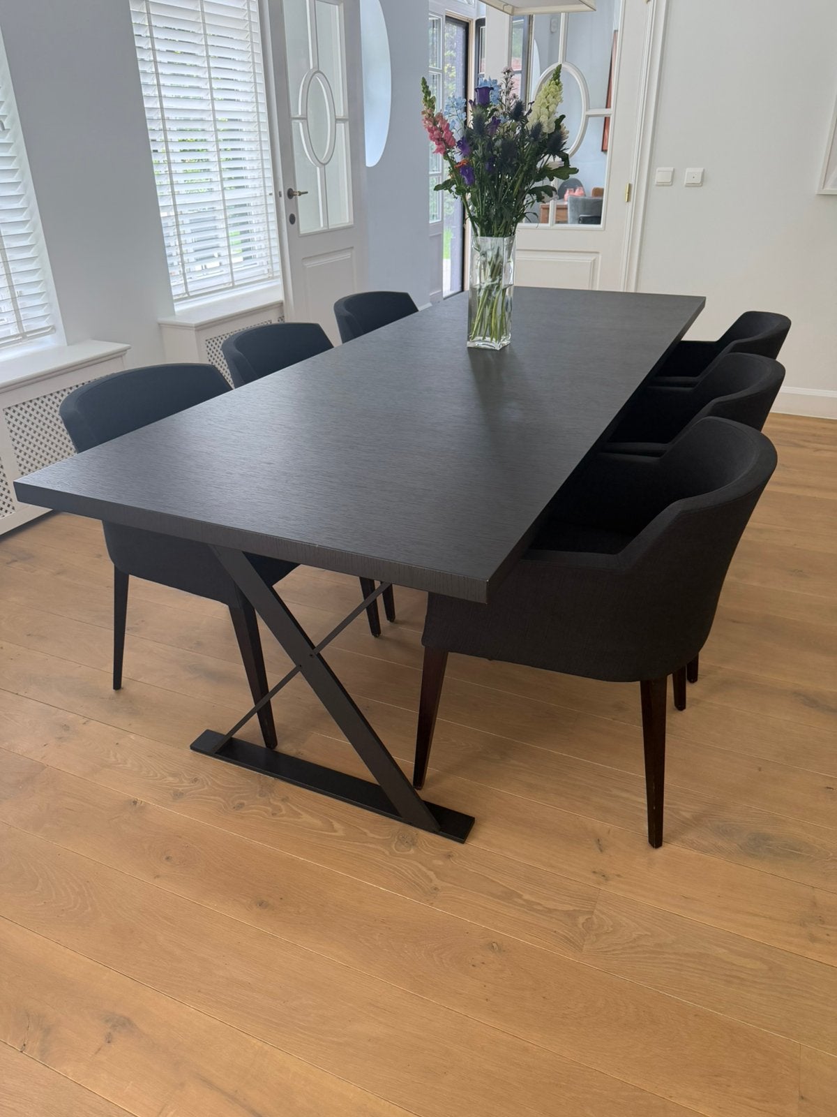Zeer degelijk eetkamertafel van het merk Camerich, Ophalen, Overige materialen, Gebruikt, 200 cm of meer