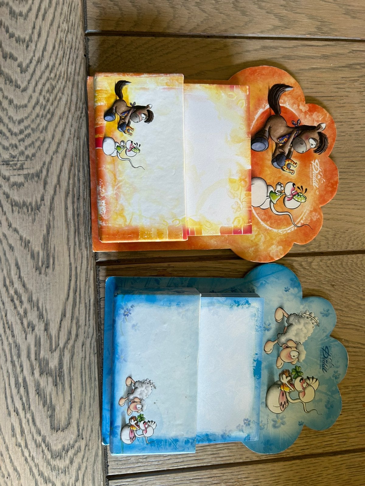 2 Diddl sets van blaadjes met houder, Enlèvement, Diddl, Comme neuf