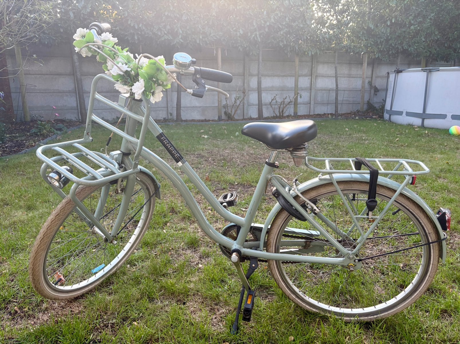Vélo Frappé Classic 24 pouces pour fille, vert menthe, rétro, Vélos & Vélomoteurs, Enlèvement, Comme neuf, Vitesses