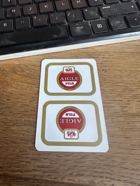 aigle pils speelkaart, Verzamelen, Ophalen of Verzenden, Nieuw, Overige typen, Overige merken