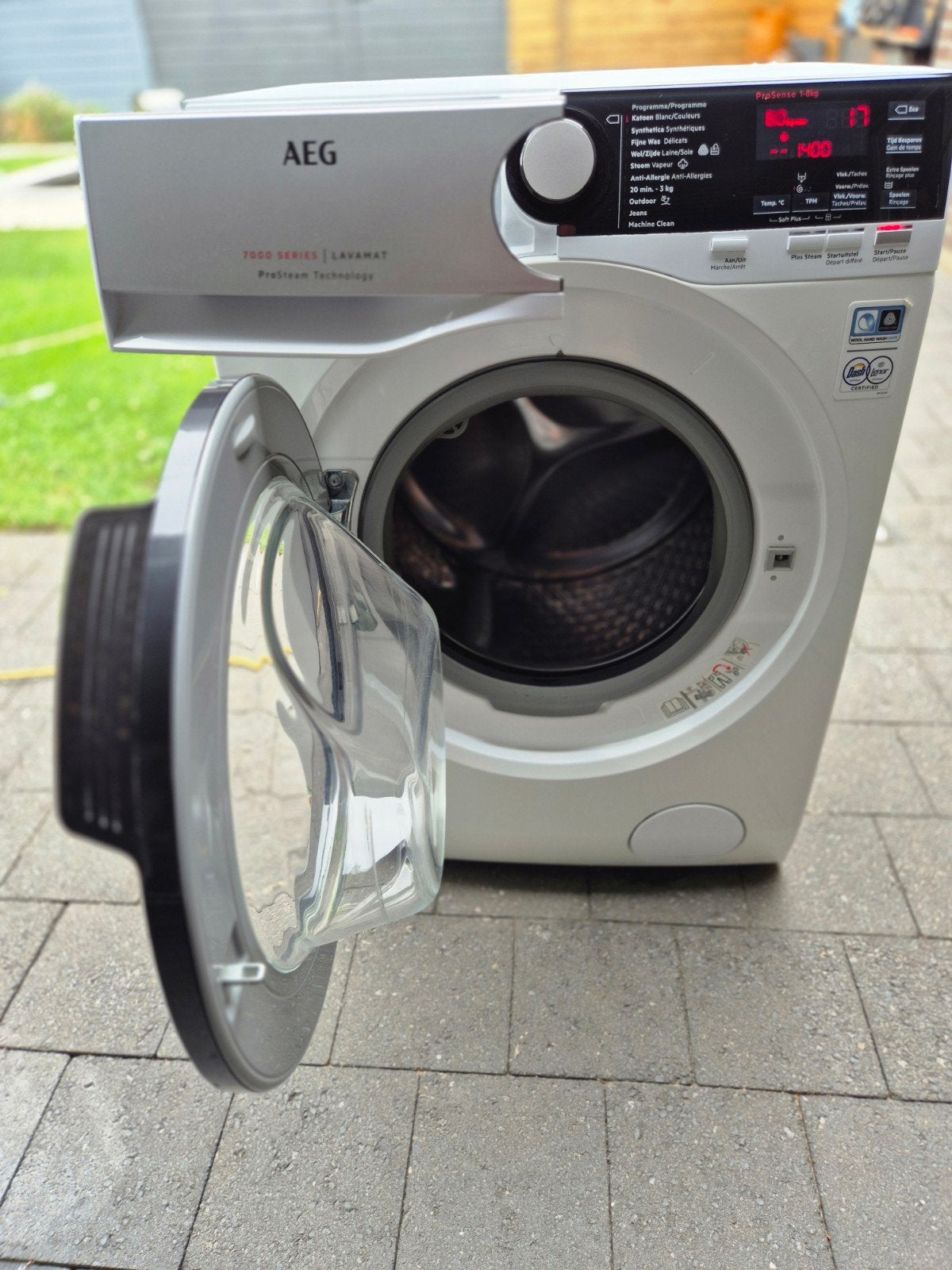 AEG 7000 Series ProSteam wasmachine 8kg Zeer nette staat, Ophalen