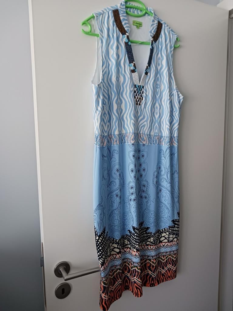 Blauw kleed merk K Design net als nieuw te koop.Maat L, Kleding | Dames, Jurken, Ophalen, K Design, Blauw, Maat 42/44 (L)