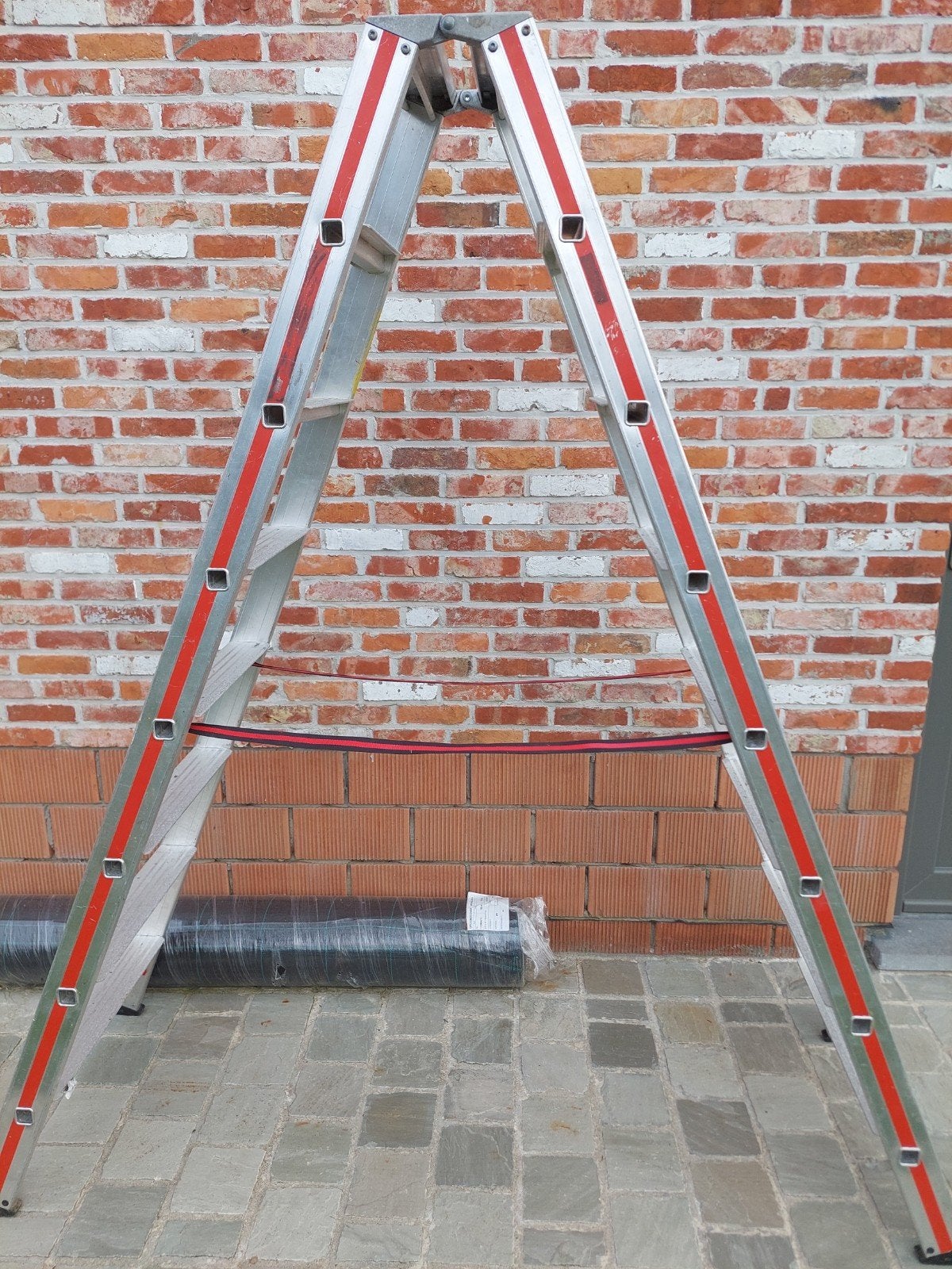 Dubbele trapladder 2 x 8, Doe-het-zelf en Bouw, Ladders en Trappen, Ophalen