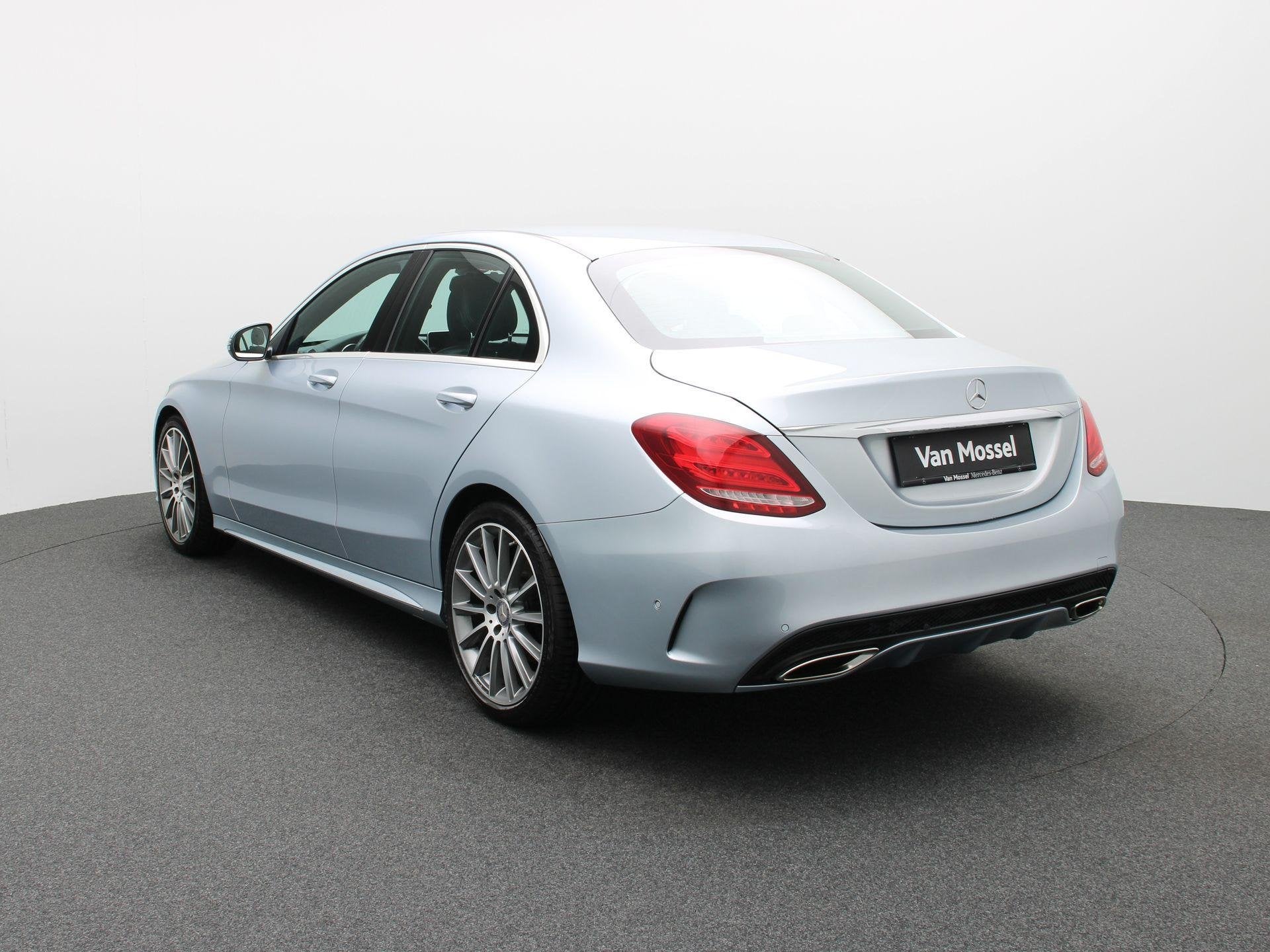 Mercedes-Benz C 200 Berline + AMG LINE + LEDER + 1Y USED CAR, Auto's, 4 deurs, Gebruikt, 4 cilinders, Verwarmde buitenspiegels