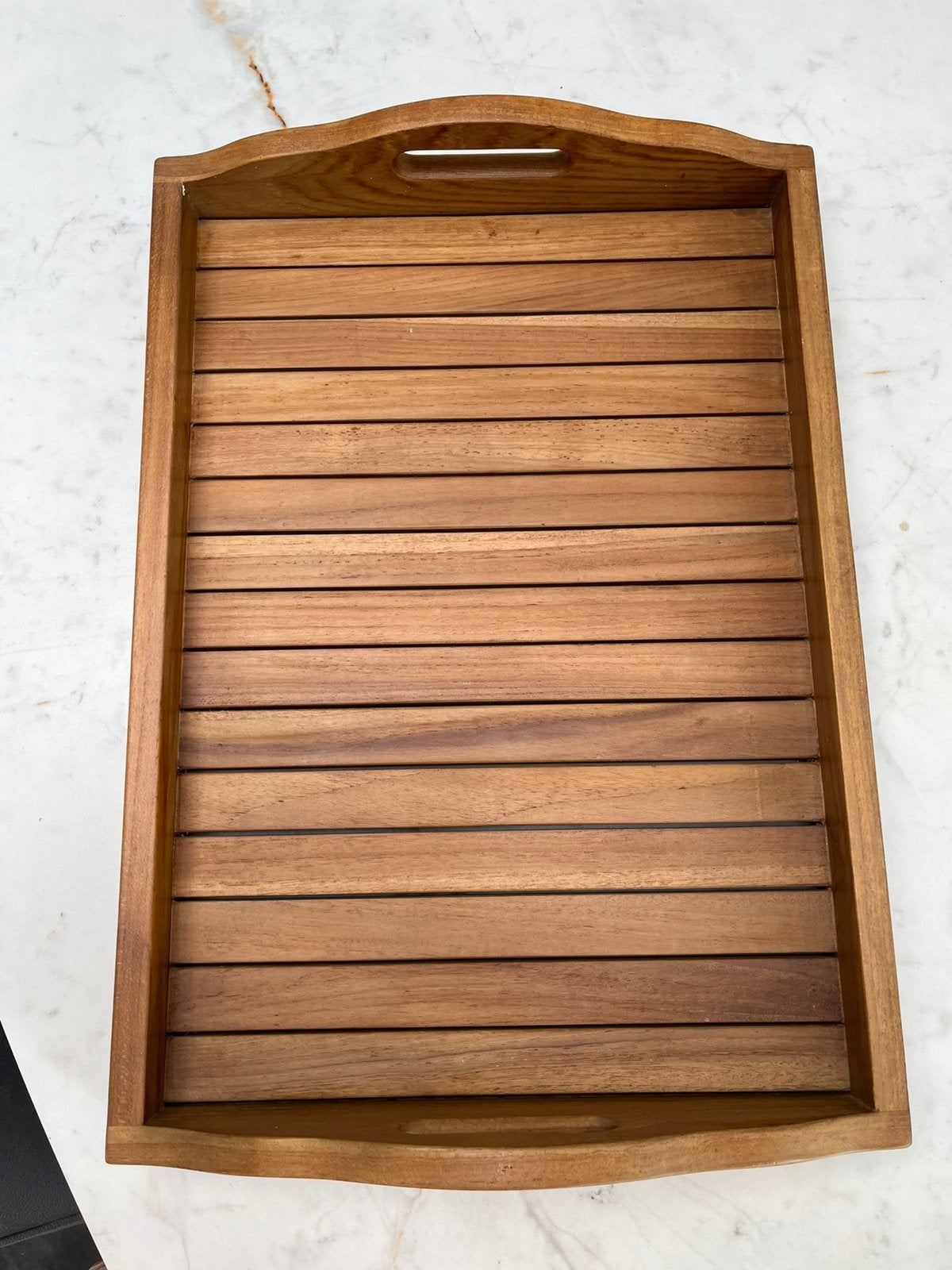 Dienblad in hout - zeer stevig, Ophalen, Zo goed als nieuw, Hout