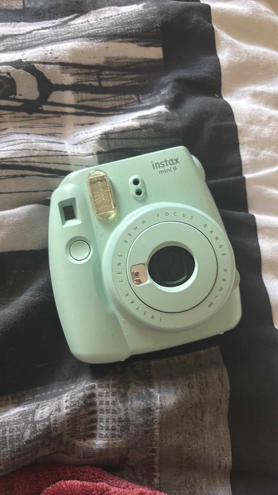 Muntgroene instax fototoestel te koop!, Ophalen, Zo goed als nieuw