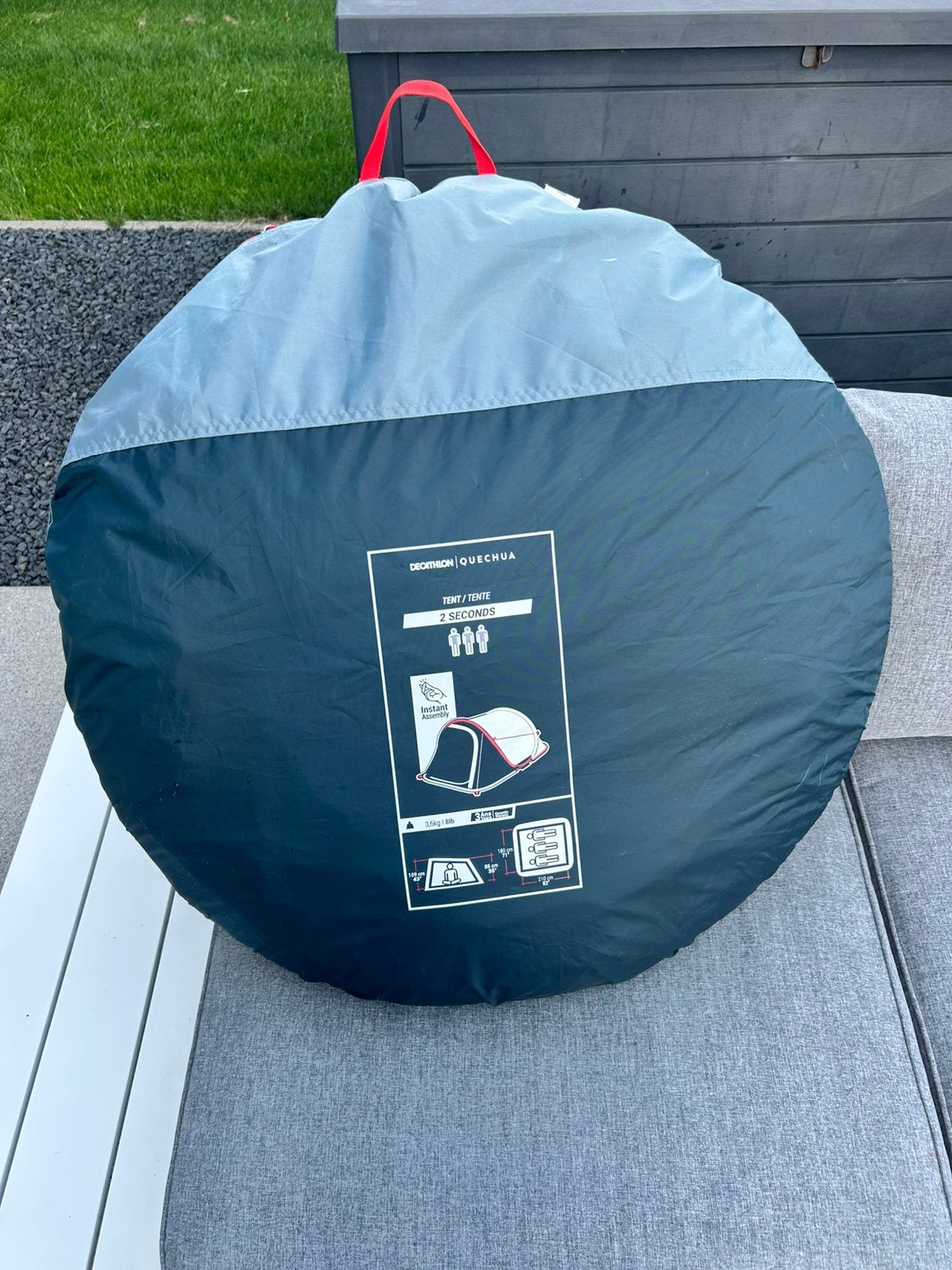 QUECHUA Pop-up kampeertent voor 3 personen 2 Seconds blauw, Enlèvement, Comme neuf, Jusqu'à 3