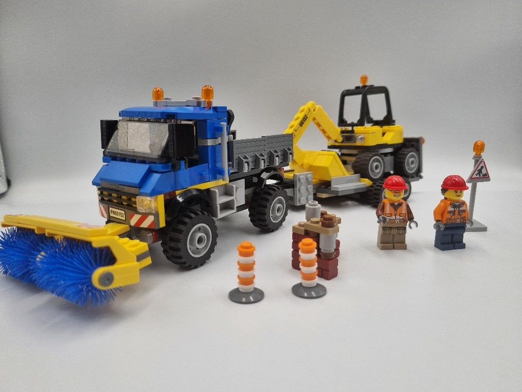 Balayeuse et excavatrice Lego City 60152, Enfants & Bébés, Jouets | Duplo & Lego, Comme neuf, Lego, Ensemble complet, Complet