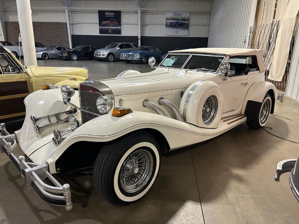 Excalibur Serie IV Phaeton, Auto's, Overige Auto's, Achterwielaandrijving, 5000 cc, Cabriolet, Wit