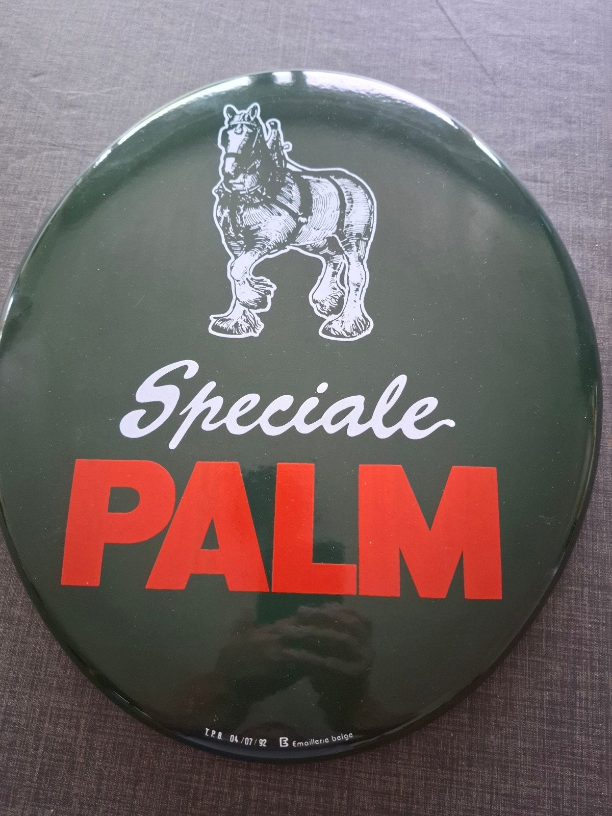 emaille bord palm, Enlèvement ou Envoi, Comme neuf, Panneau, Plaque ou Plaquette publicitaire, Palm