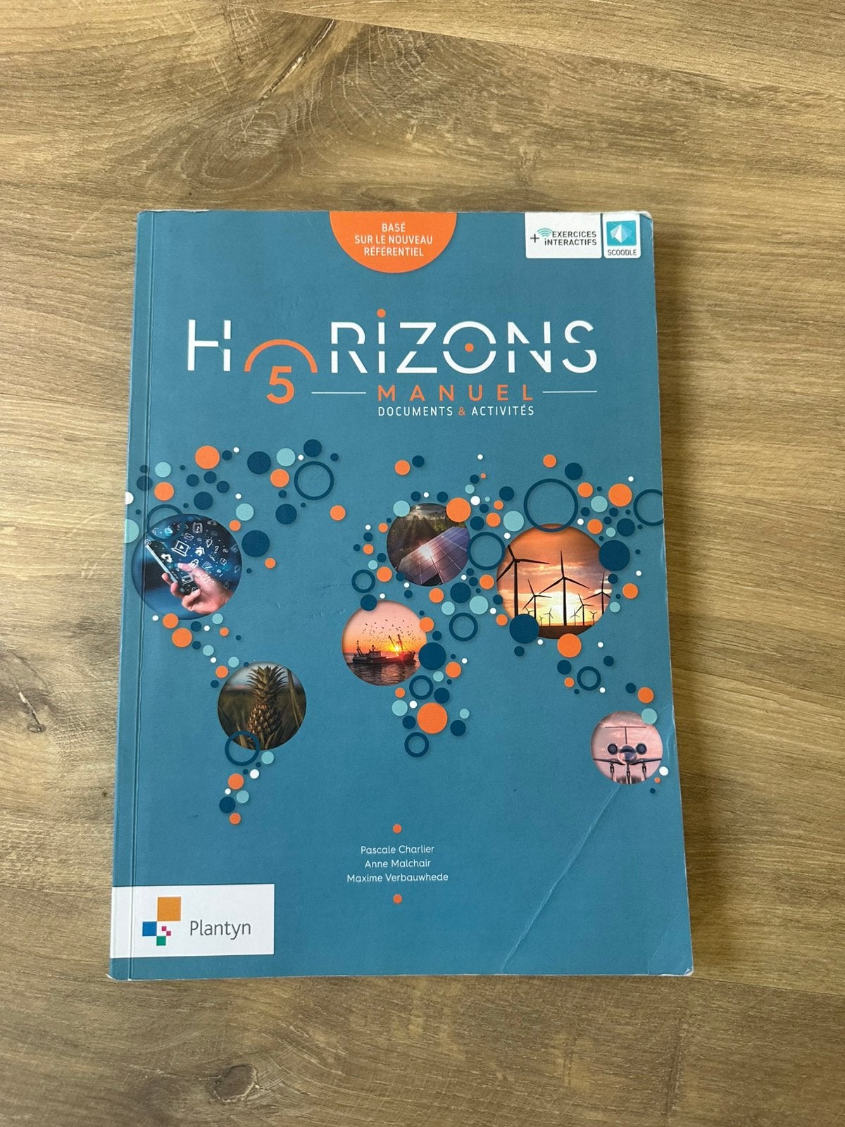 Manuel Geo 5e Horizons, Enlèvement ou Envoi, Plantyn, Comme neuf, Secondaire
