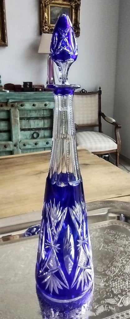 Val Saint Lambert 1905 Carafe PYRAMIDE gd modèle  Fouarge, Enlèvement ou Envoi
