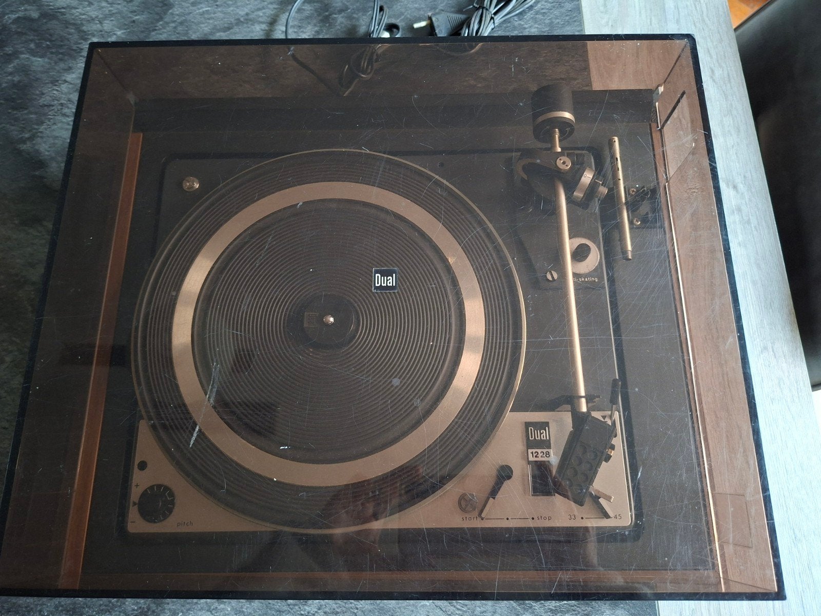 Platine vintage DUAL  CS 1228, Enlèvement, Utilisé, Tourne-disque, Dual