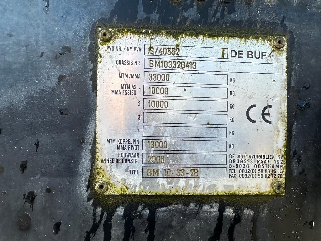 DE BUF Betonmixer, Auto's, Vrachtwagens, Bedrijf, Aanhangers en Opleggers, Te koop, BTW verrekenbaar