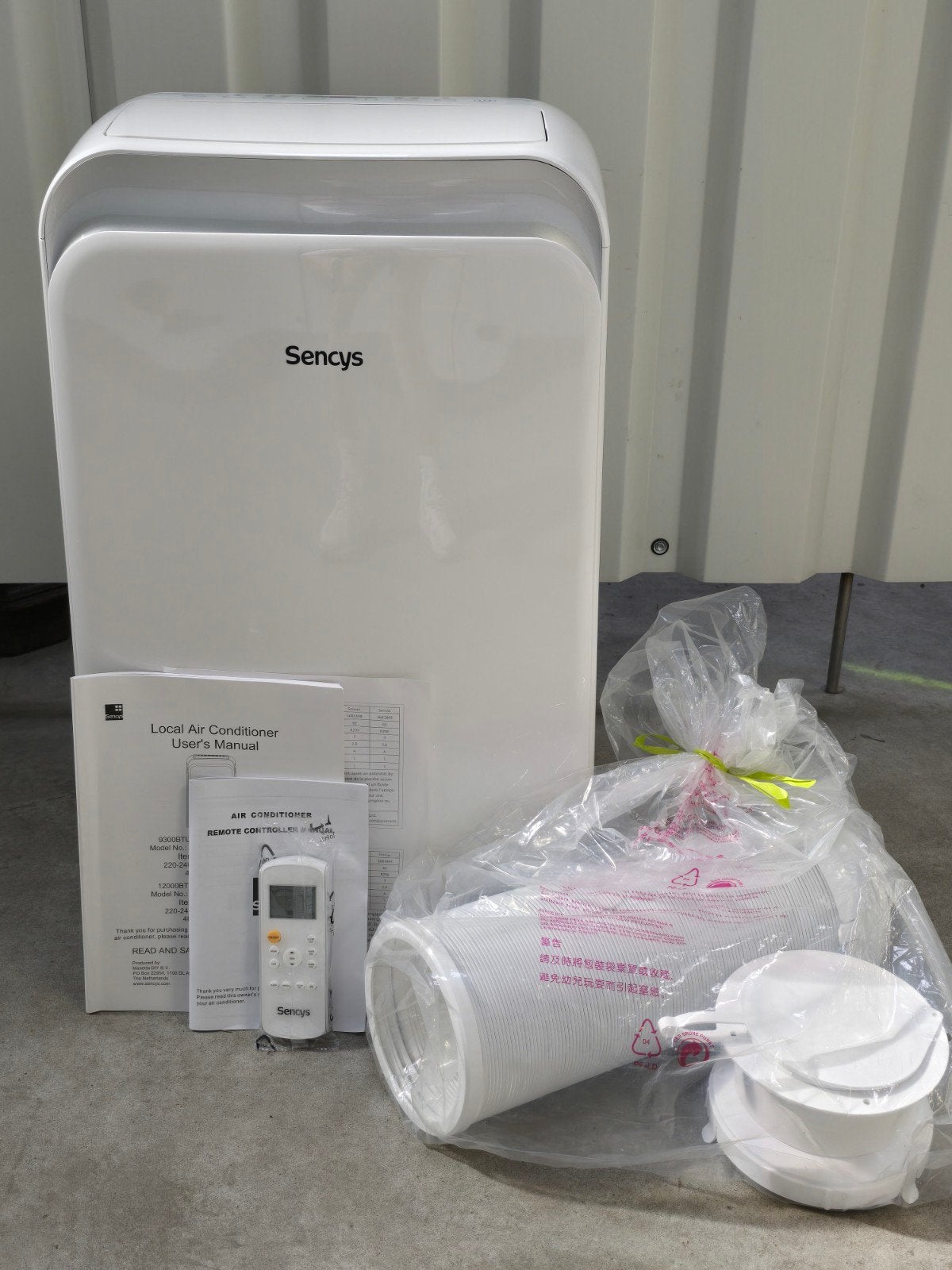 Mobiele airco Sencys "Nieuw", Elektronische apparatuur, Airco's, Ophalen, Mobiele airco, Afstandsbediening