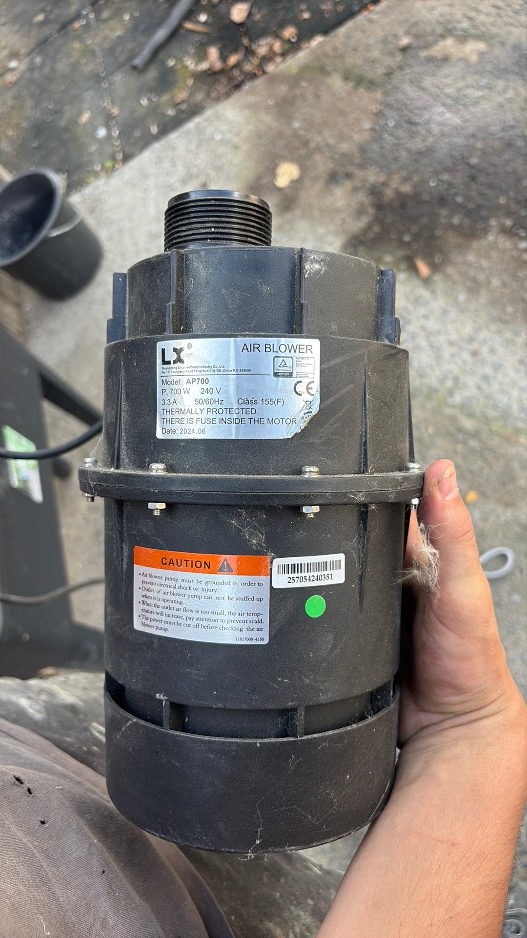 LX AP700 700W Air Blower – Jacuzzi / Spa, Ophalen, Gebruikt