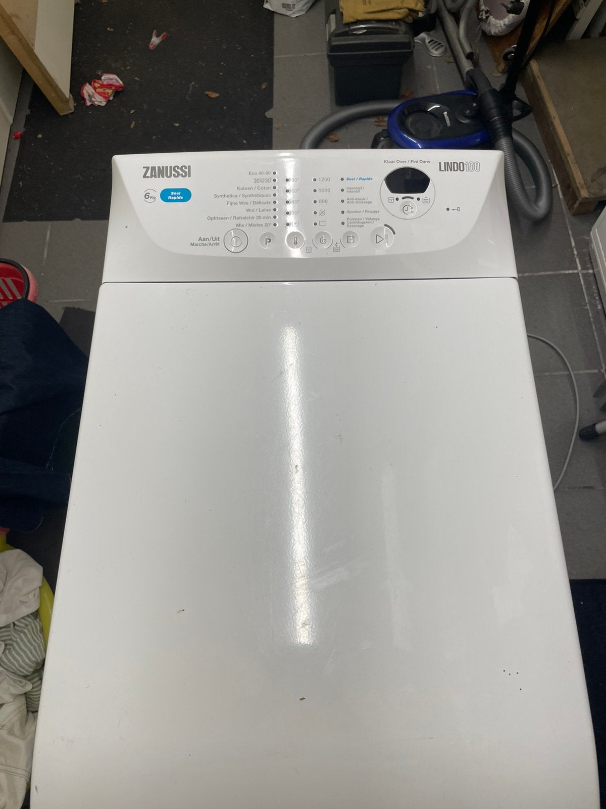 klein wasmachine zanussi, Ophalen, Zo goed als nieuw