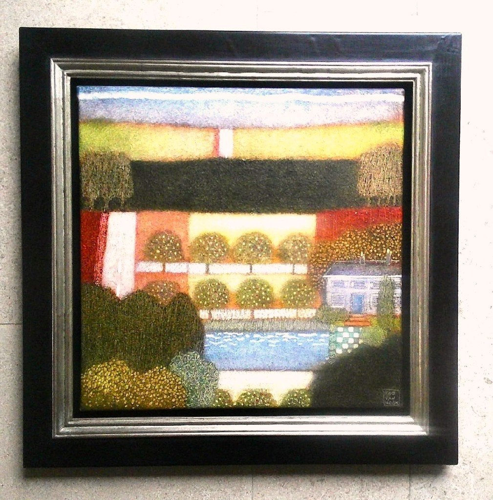 Artistiek Landschap - Rob van Hoek (geb.1957), Overige stijlen, Doek, Ophalen of Verzenden, Landschap