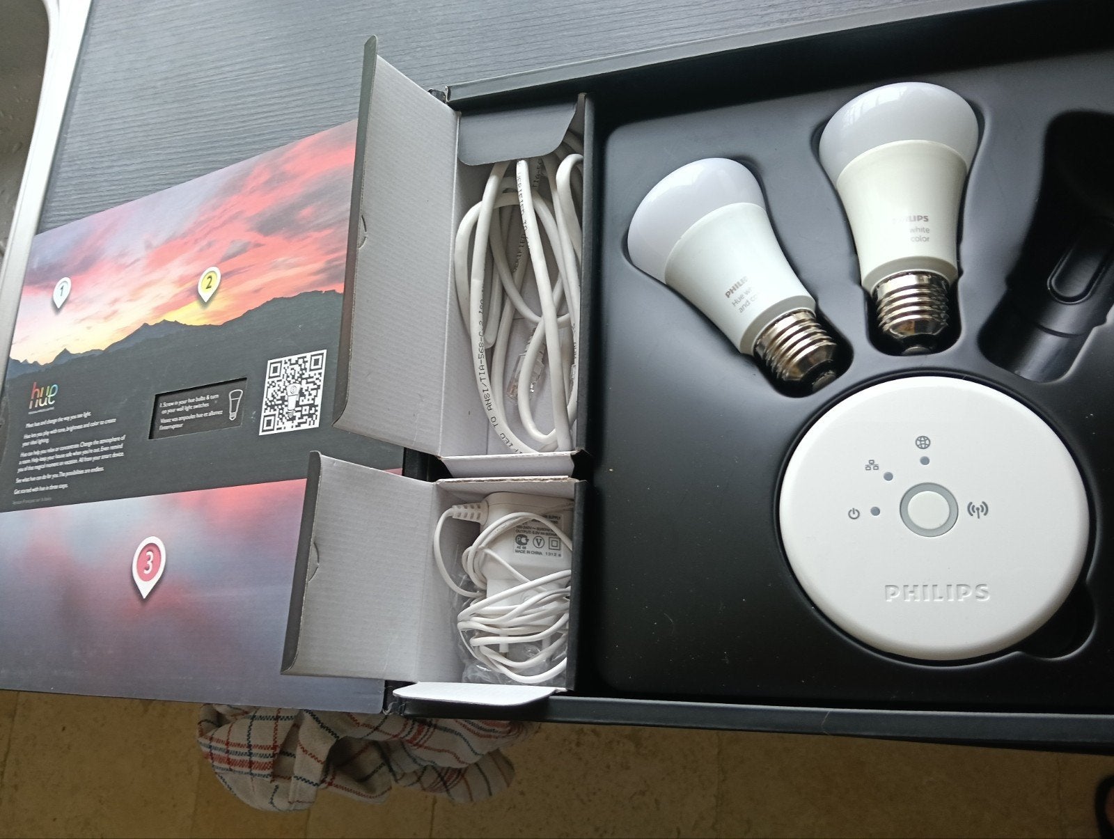 Philips Hue colour en white starter set, Ophalen, Gebruikt, Philips, Overige typen