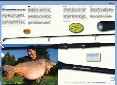 1, 2 of 4 W.S. Phantom Tribune 13" hengels van 3 lbs/1/2., Watersport en Boten, Hengelsport | Karpervissen, Ophalen, Gebruikt