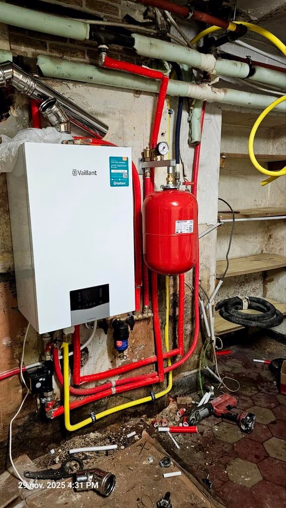 Installation chauffage sanitaire chaudière gaz mazout, Bricolage & Construction