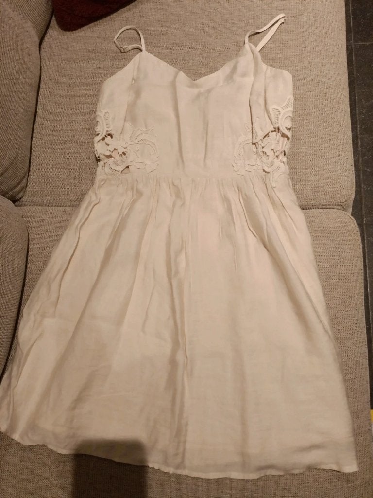Robe d’été crème Forever 21 – S/36, Enlèvement ou Envoi, Comme neuf, Taille 36 (S), Beige