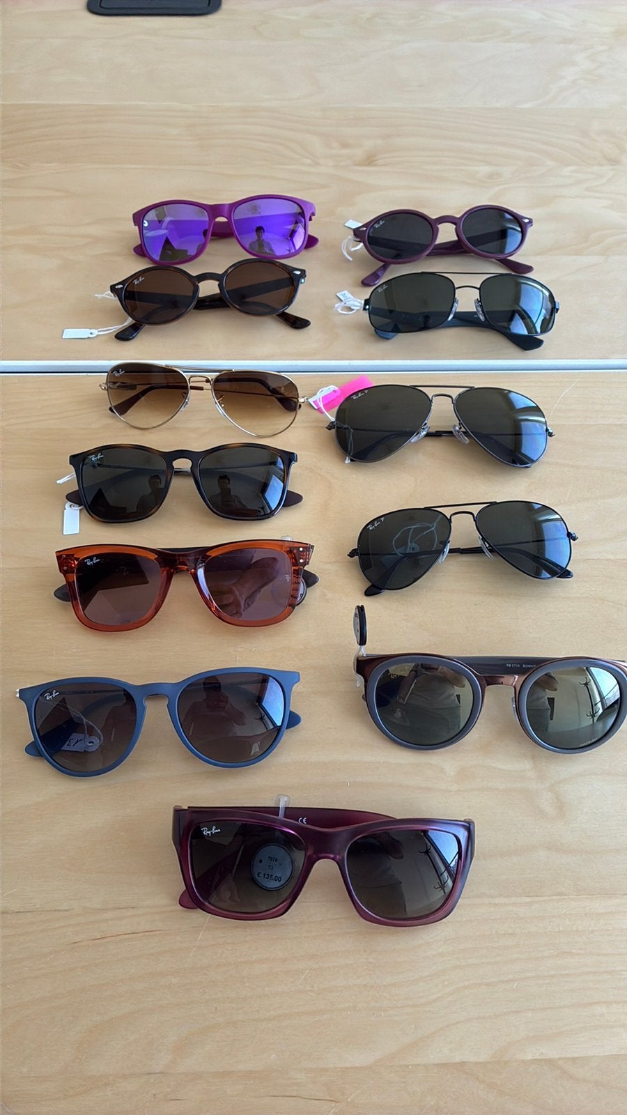 NIEUWE RAY-BAN! 12 paar om ter plaatse te proberen!, Handtassen en Accessoires, Zonnebrillen en Brillen | Dames, Ophalen of Verzenden