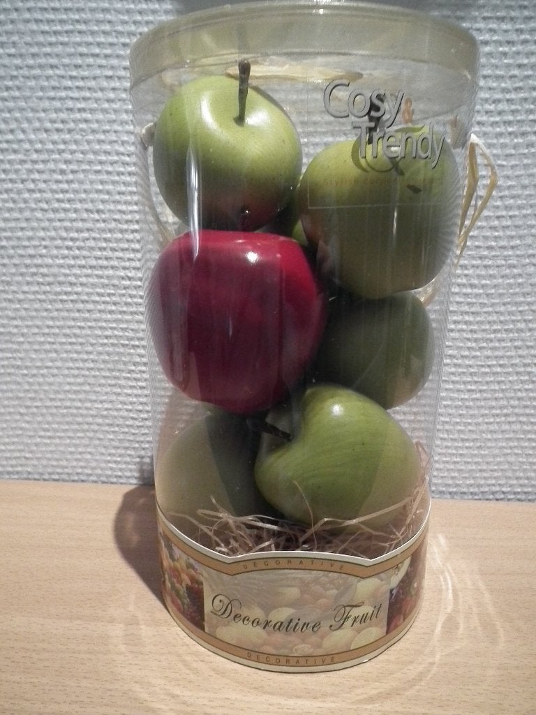 Décoration fruit Cosy & Trendy (9 pommes), Maison & Meubles, Autres styles, Plastique, 5 cm, 5 cm