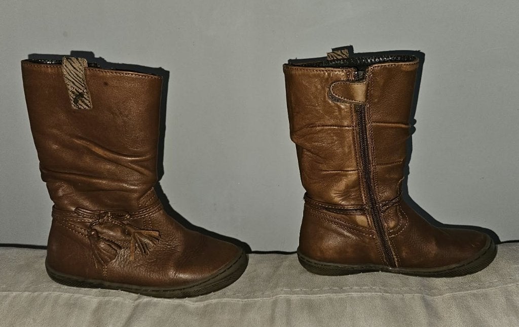 BOTTES enfant KIPLING CUIR CHATAIN  26, Enfants & Bébés, Kipling, Enlèvement ou Envoi, Comme neuf, Bottes