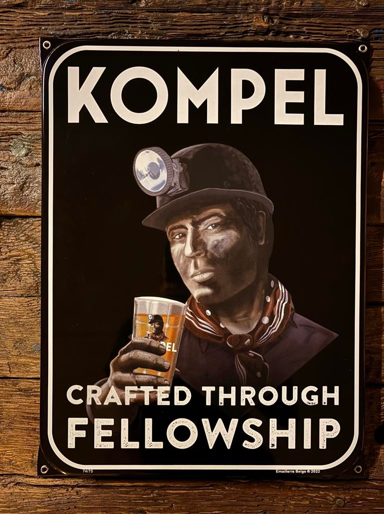Reclamebord kompel, Verzamelen, Ophalen of Verzenden