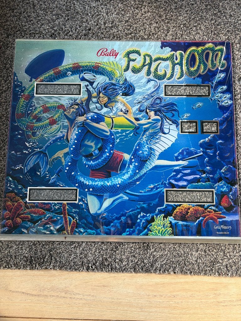 Back Glass Bally Fathom, Verzamelen, Ophalen, Gebruikt, Elektronisch, Bally
