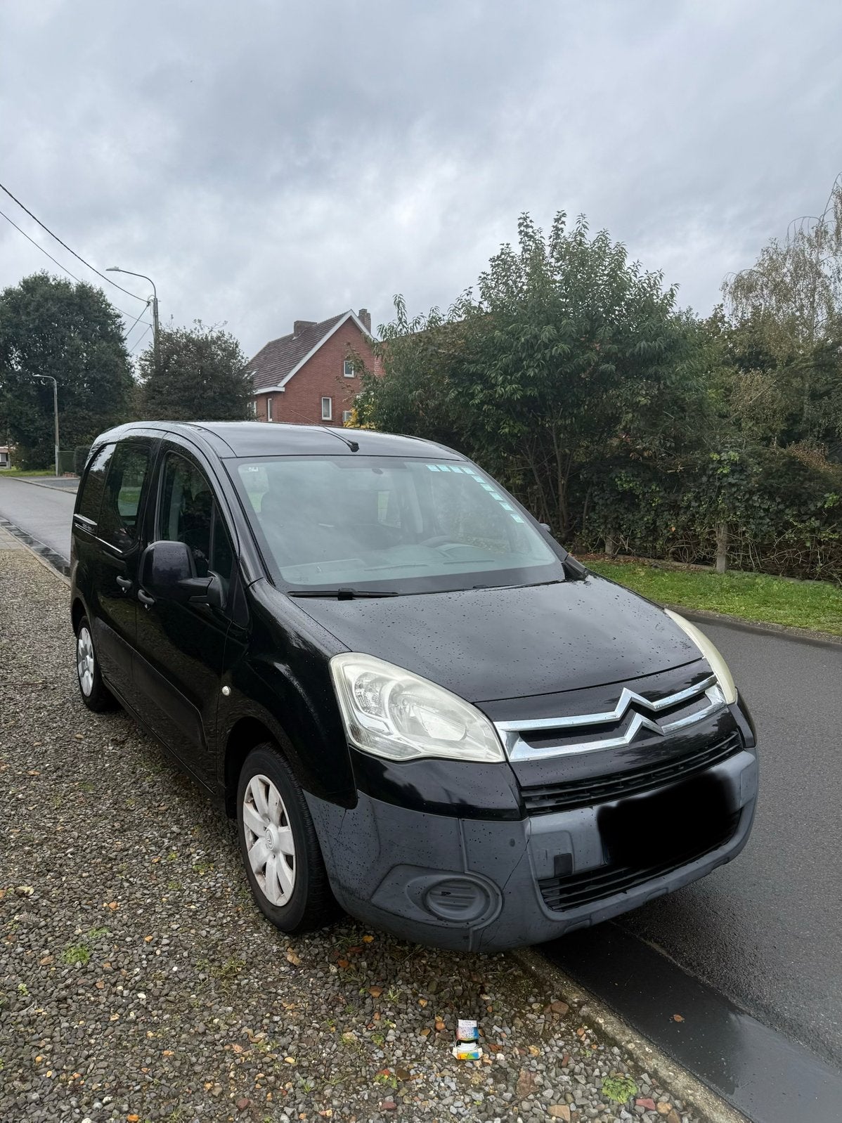 Citroën Berlingo, 1.6HDI, Bwj 2010, 166.000km, Airco, Auto's, Voorwielaandrijving, Stof, Zwart, Zwart