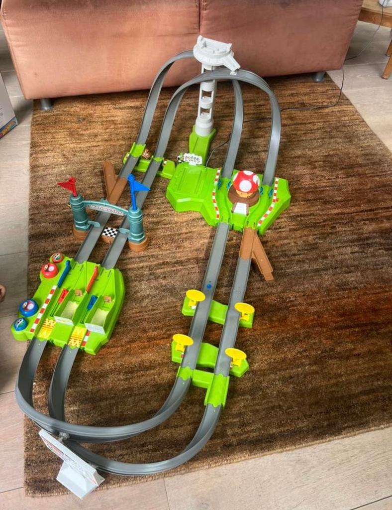 Super Mario Racebaan, Ophalen, Zo goed als nieuw, Racebaan, Hot Wheels